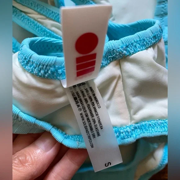 Solid and striped, bikini, size S - Picture 3 of 3